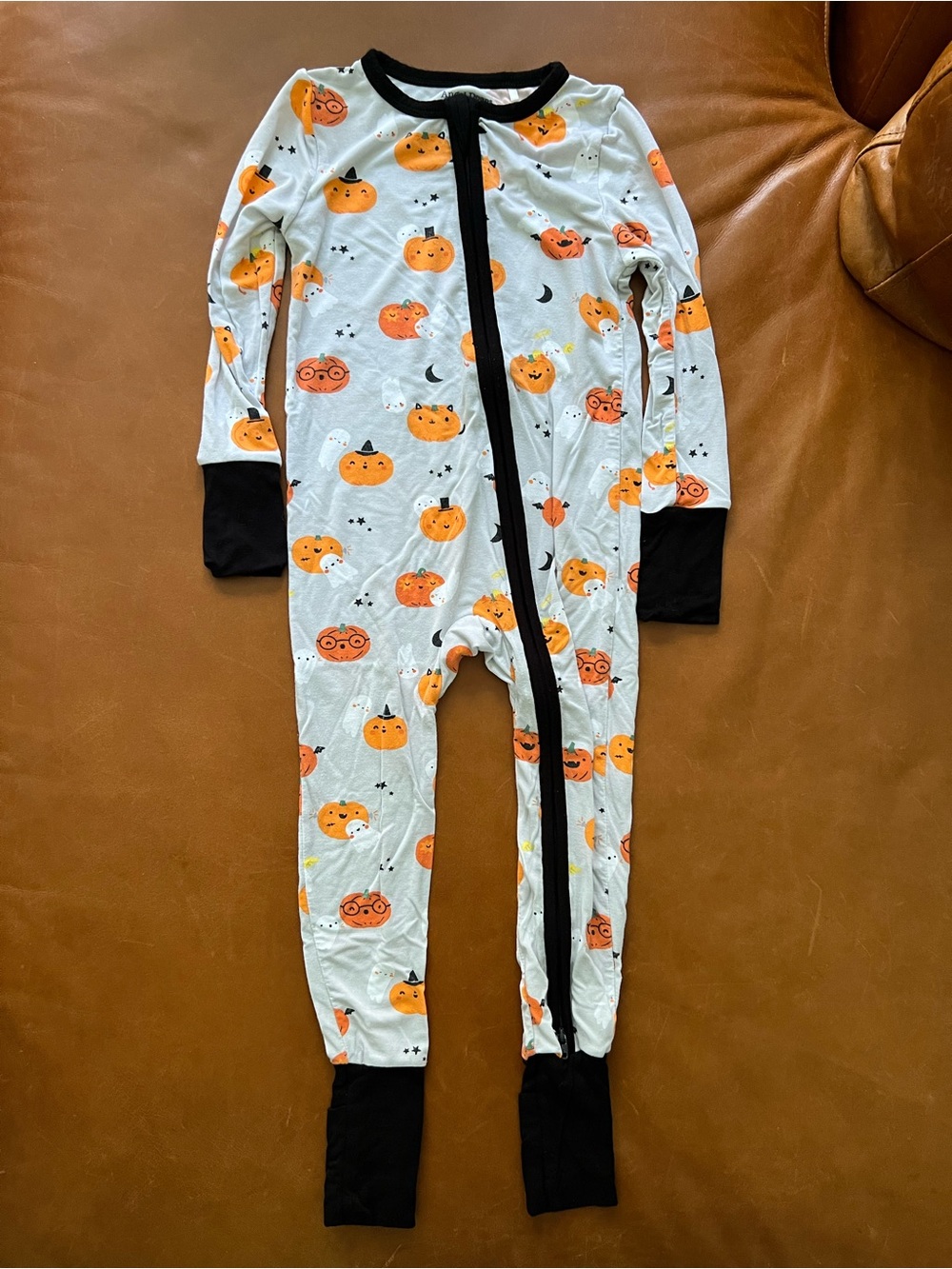 ANGEL DEAR Pumpkins and Ghosts Comvertible Romper, 18-24mo
